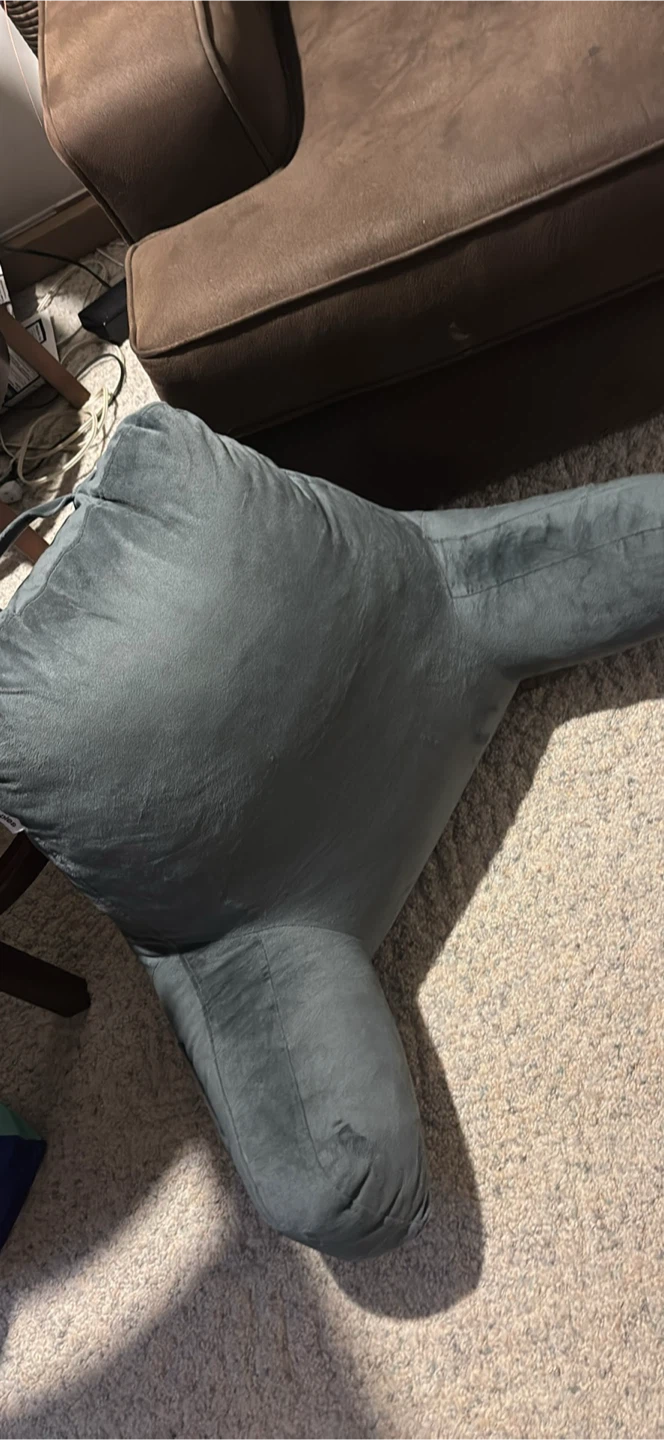Grey Backrest Reading Pillow