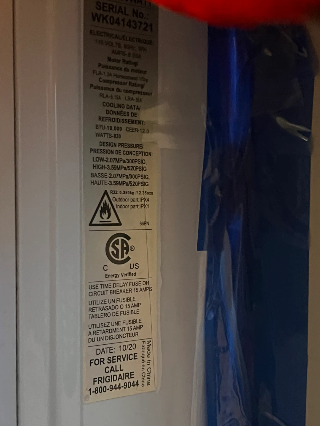 Frigidaire Window Air Conditioner - photo 2