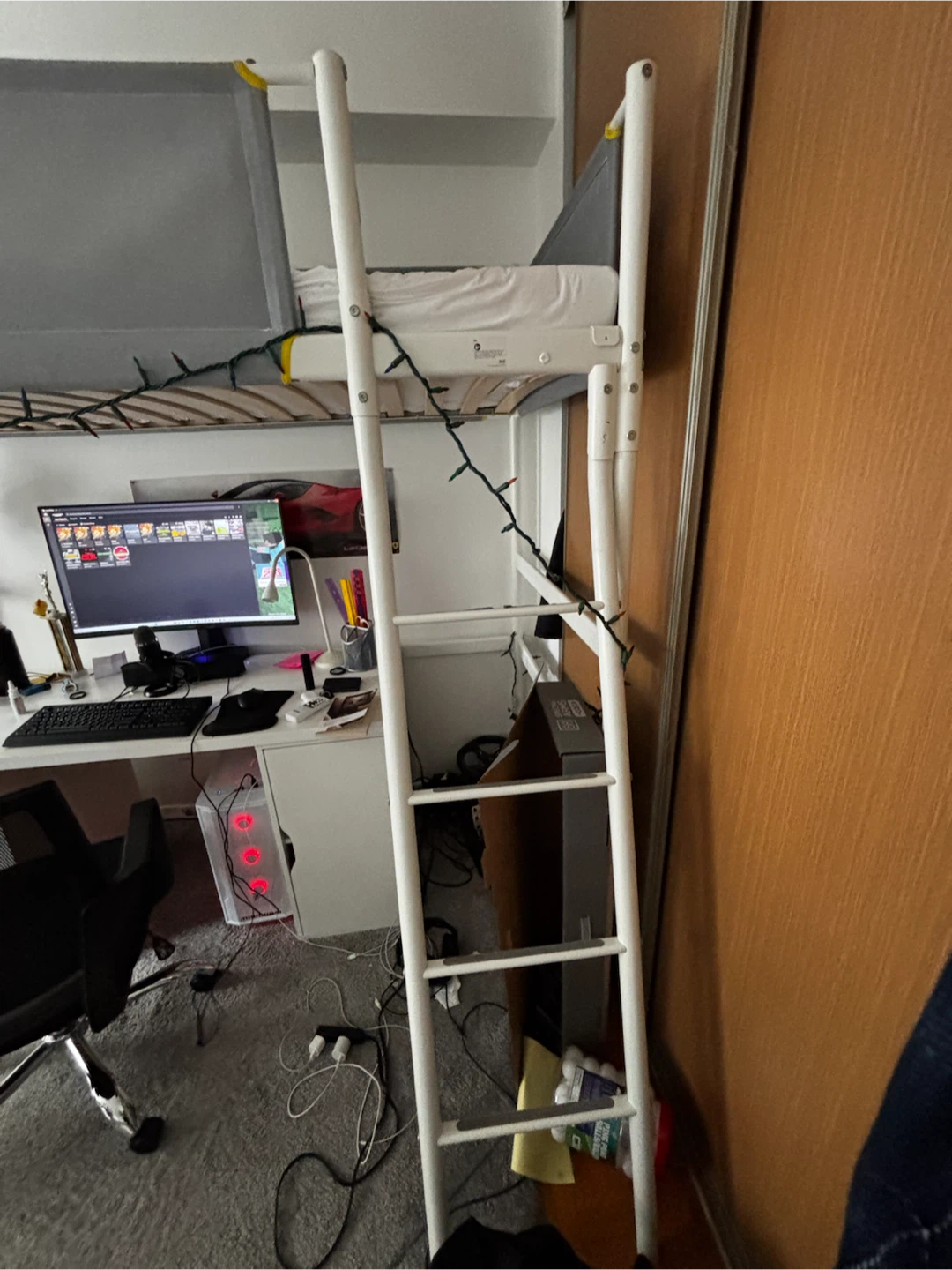 IKEA Loft Bed with mattress - photo 2