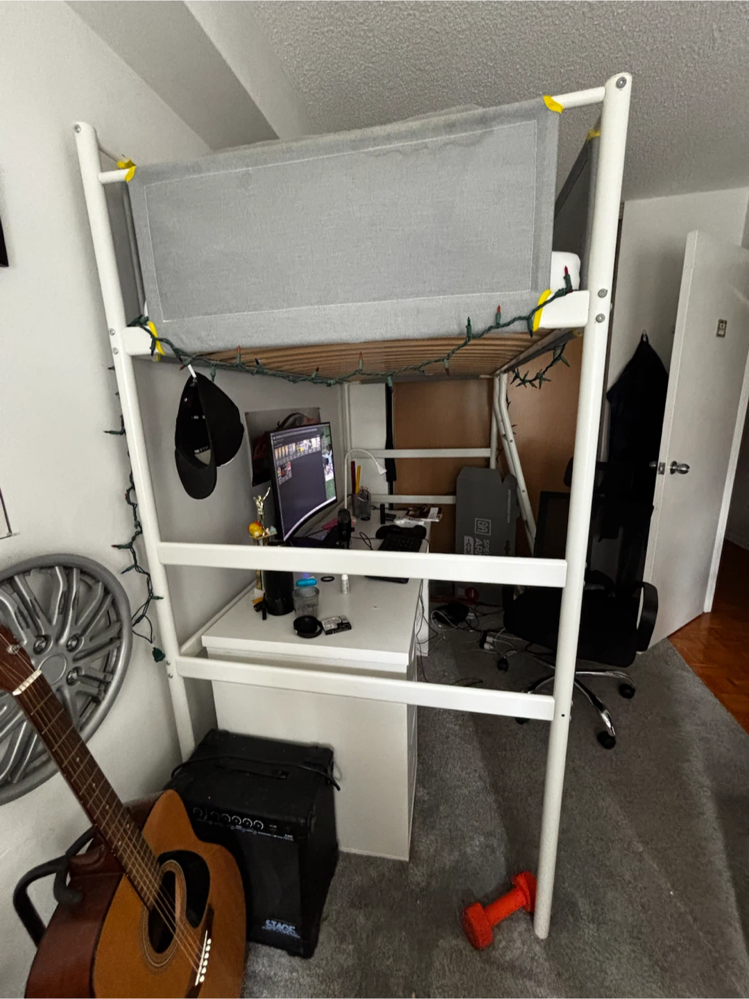 IKEA Loft Bed with mattress - photo 5