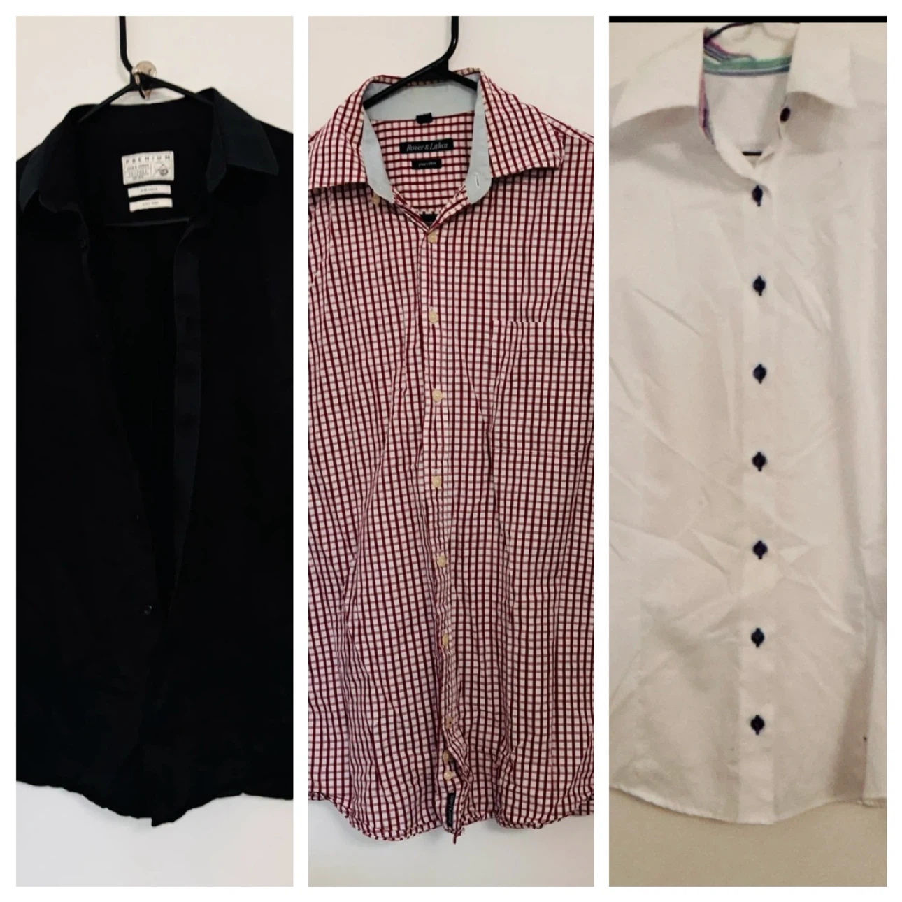 Bundle of 3 Men's Dress Shirts for $10