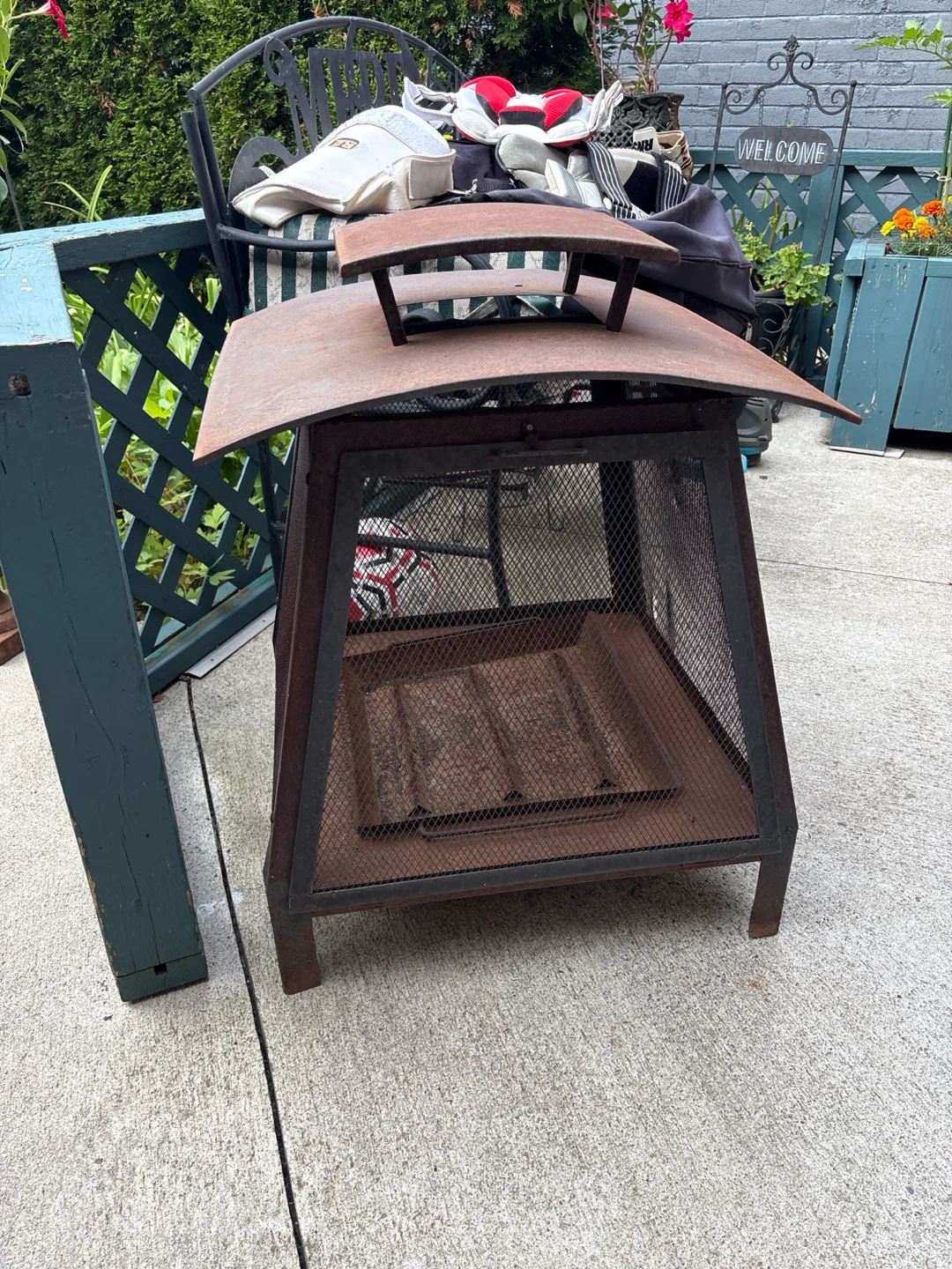 Rusty Metal Fire Pit