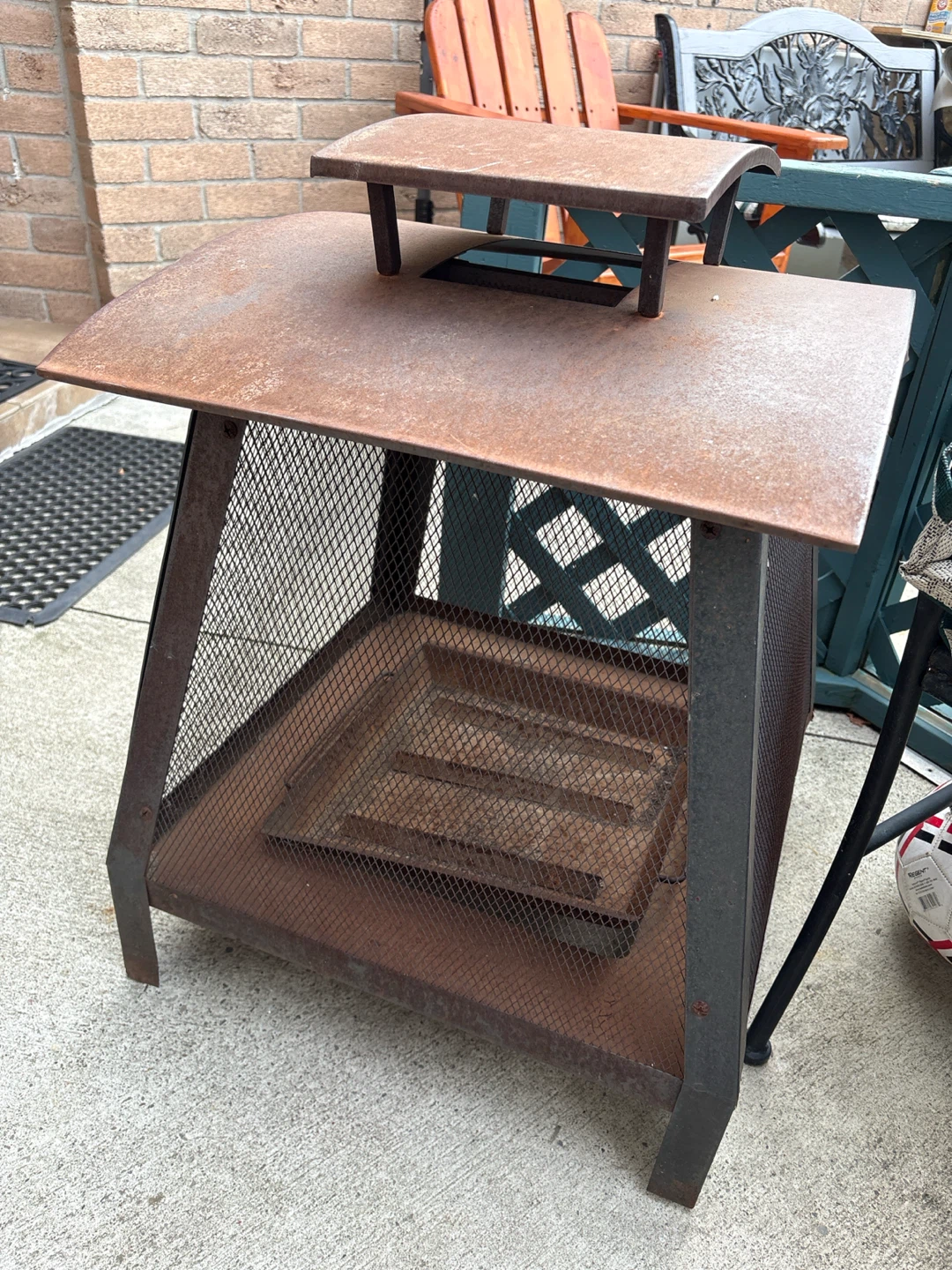 Rusty Metal Fire Pit - photo 2