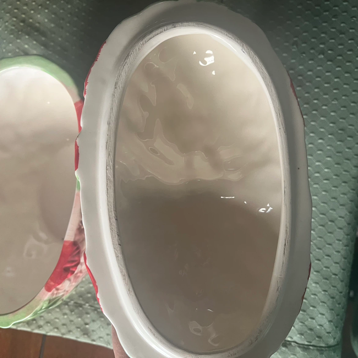 David's Cookies Ceramic Heart Basket Cookie Jar - photo 5