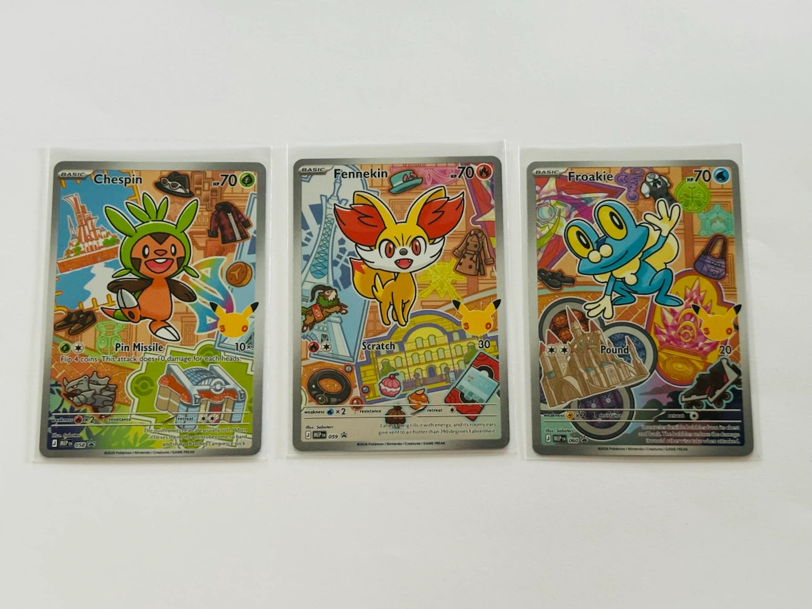 Pokemon TCG First Partner Illustration Promos (x3 cards)