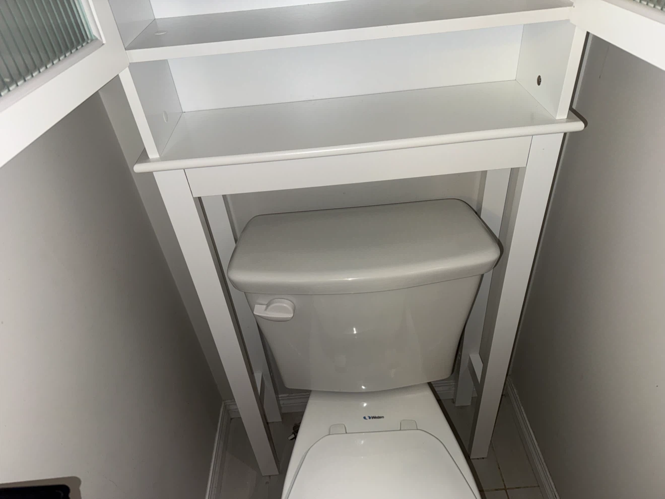 White Over-the-Toilet Storage Cabinet - photo 2
