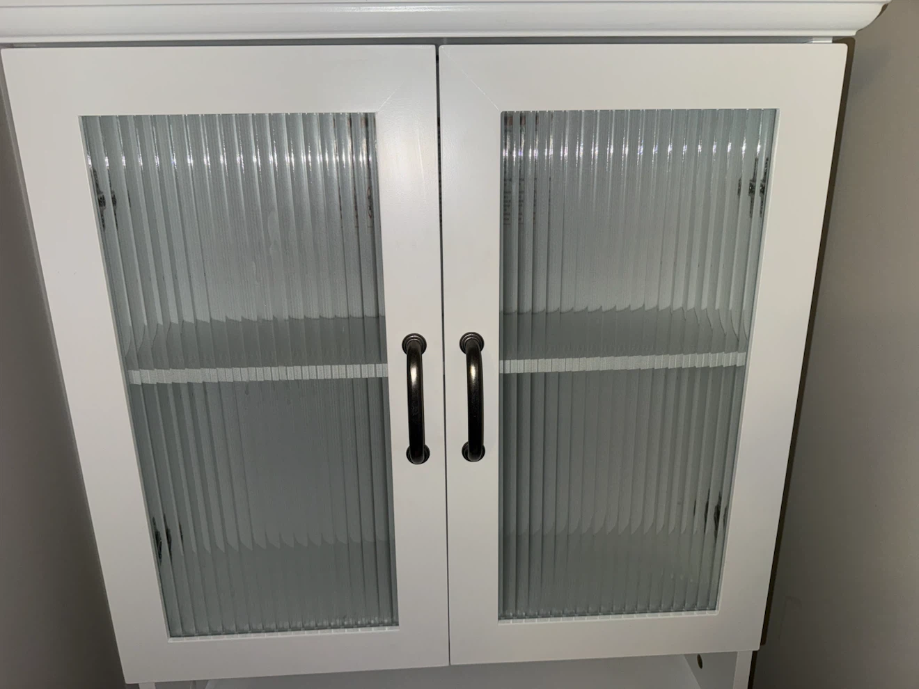 White Over-the-Toilet Storage Cabinet - photo 4
