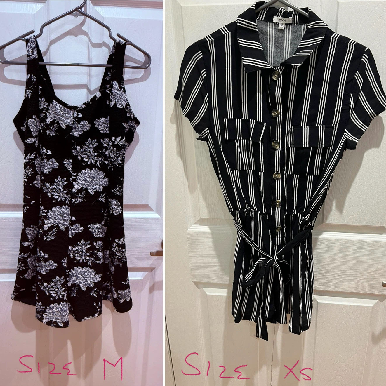 Black & white rompers