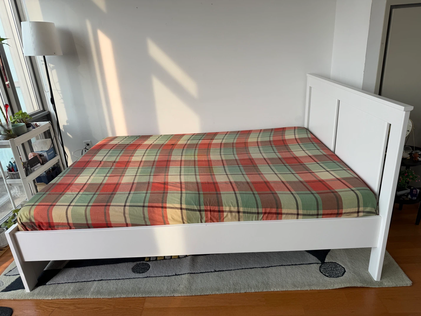 IKEA SONGESAND White Modern Bed Frame( double)
