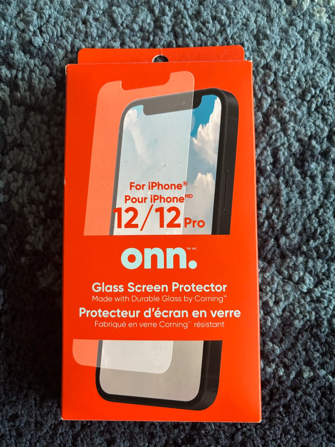 Onn. Glass Screen Protector for iPhone 12/12 Pro