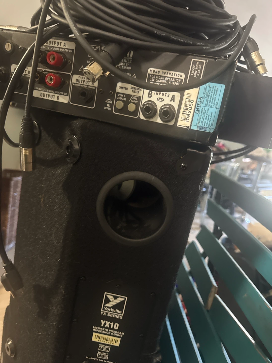 Yorkville YX10 PA Speaker (x2) & SB300 Amp - photo 3