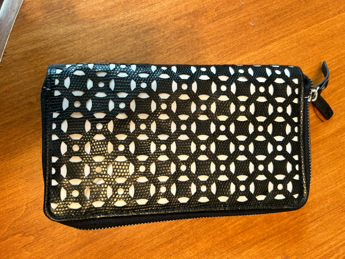 Black and White Geometric Wallet
