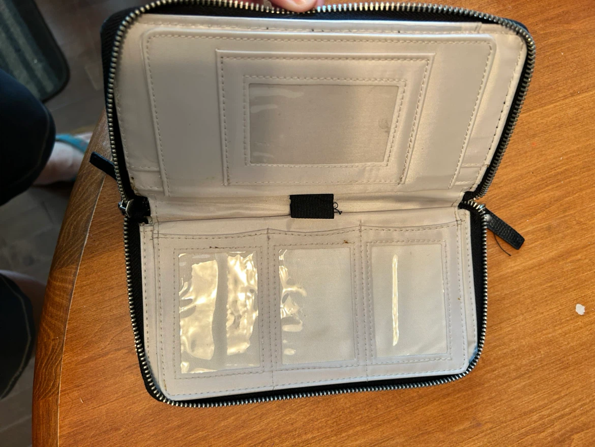 Black and White Geometric Wallet - photo 2