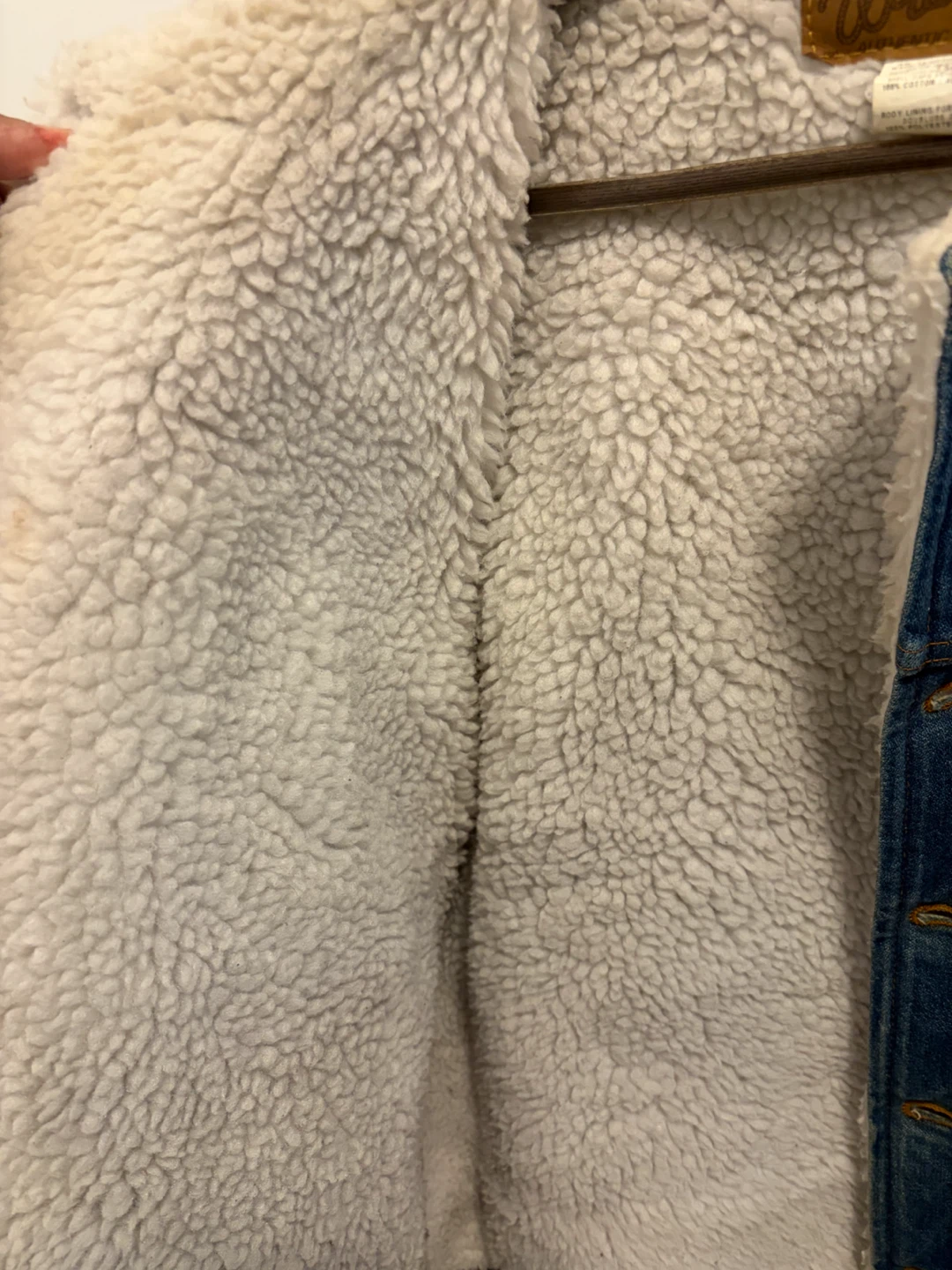 Wrangler Sherpa Lined Denim Jacket - Size M - photo 4