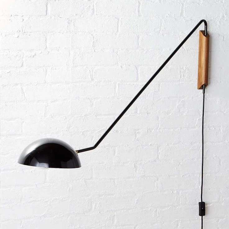 MCM inspired CB2 Mantis Swivel Wall Light