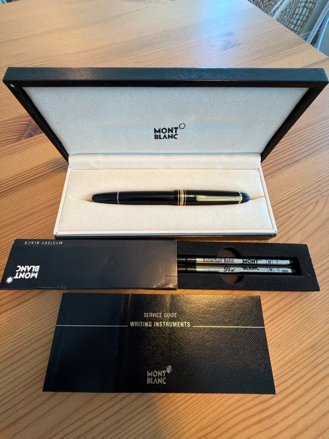 UNUSED Montblanc Rollerball Pen Mystery Black with Box - photo 2