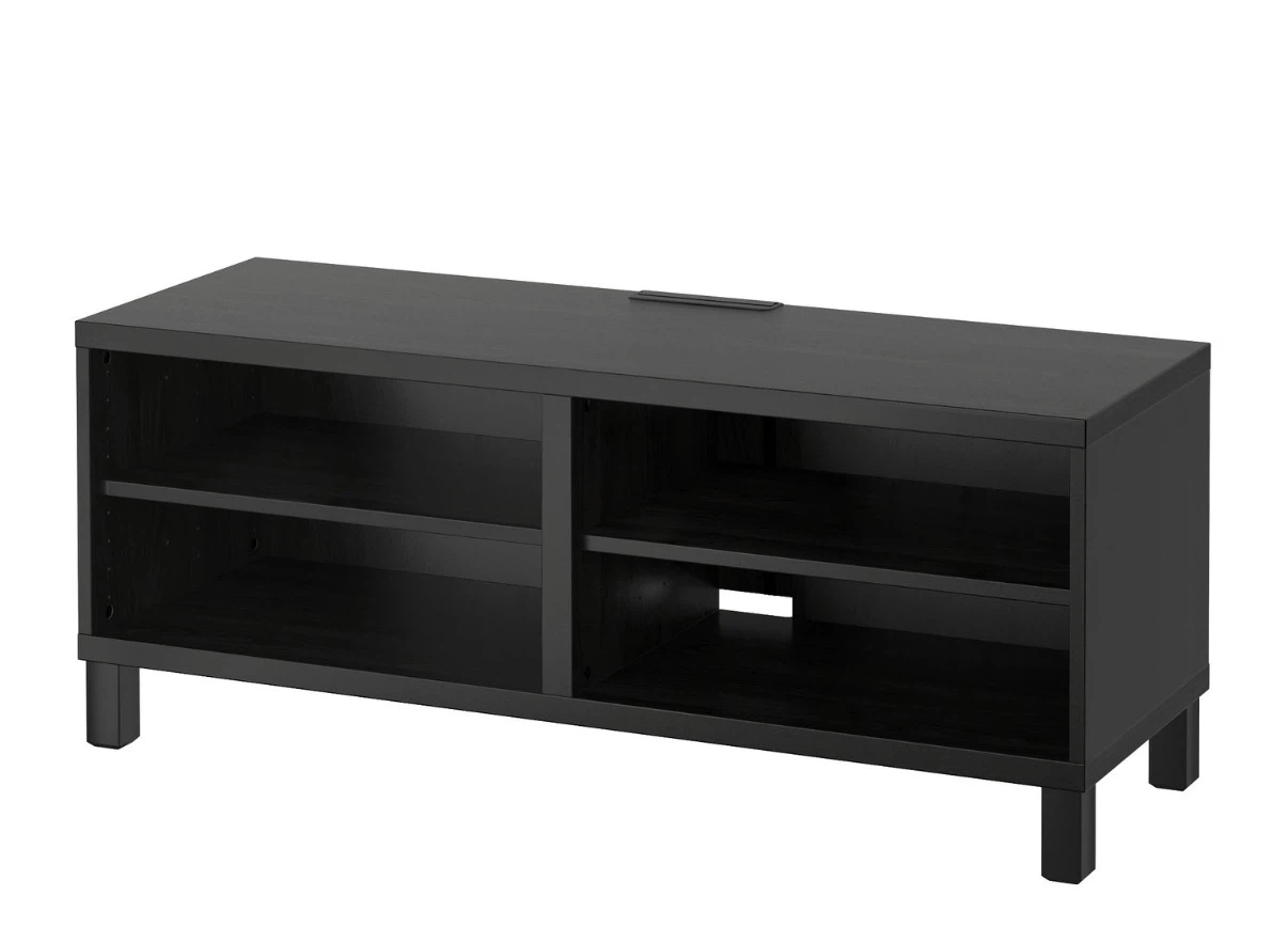 Coffee table w/ glass top - Ikea BESTA