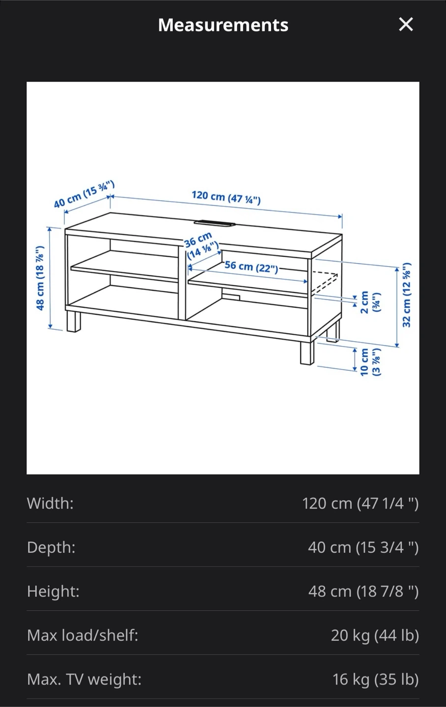 Coffee table w/ glass top - Ikea BESTA - photo 2
