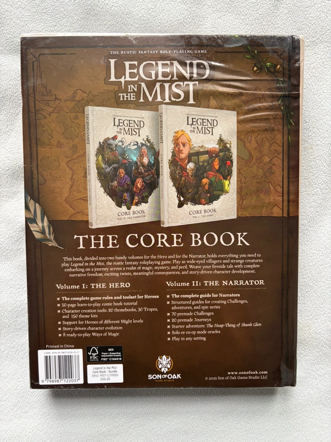 Legend In The Mist Fantasy RPG Game Core Books Volume 1 & 2 - photo 2