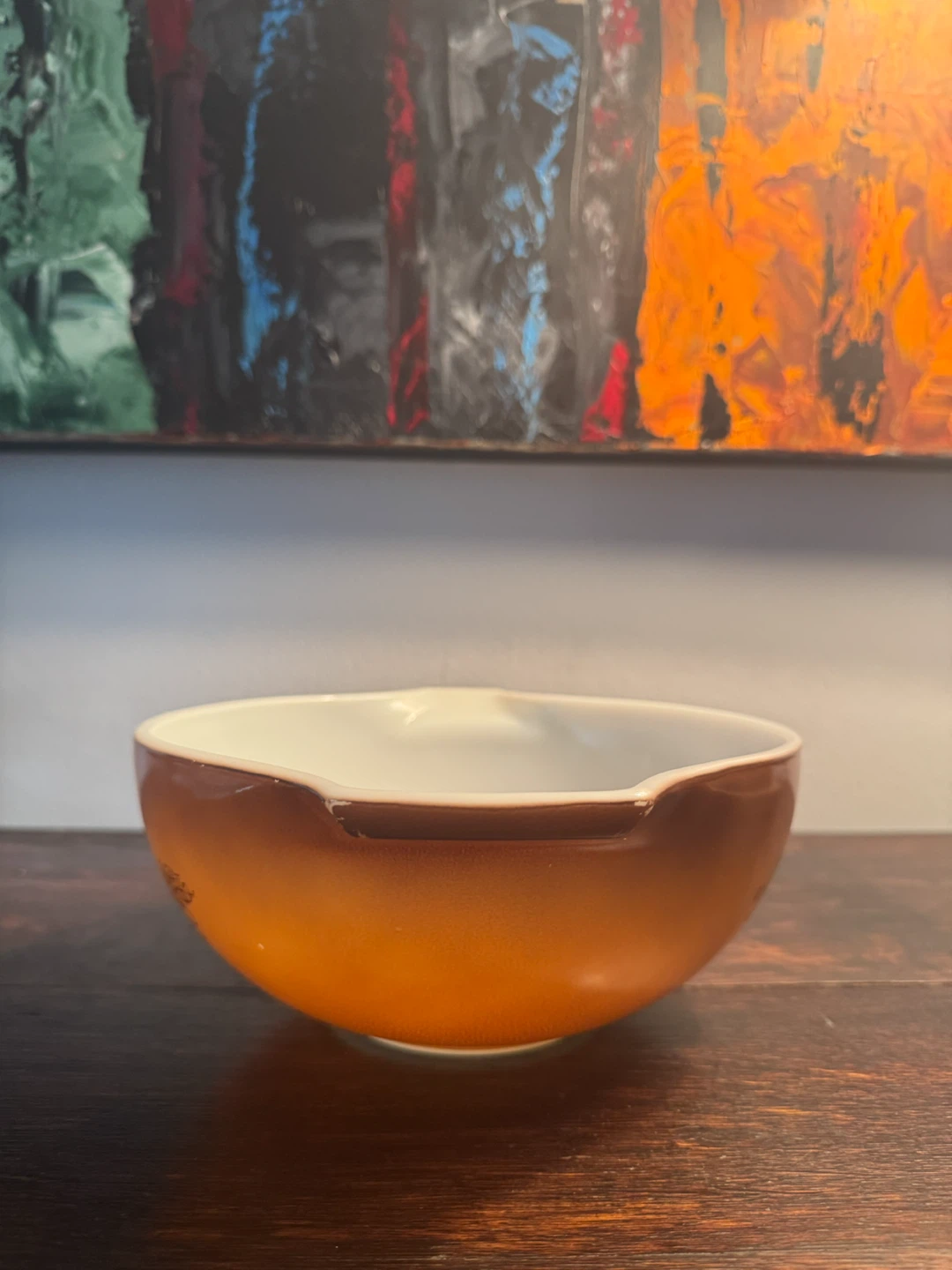 Pyrex Mixing Bowl - Amber/Orange Fruit Pattern - photo 2