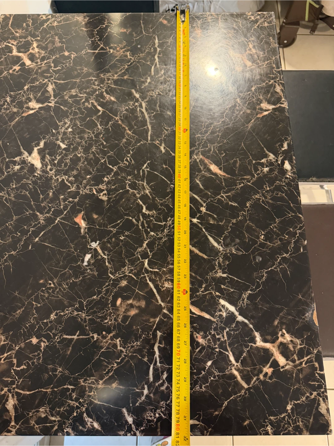 Marble Top Table with 2 Stools - photo 4