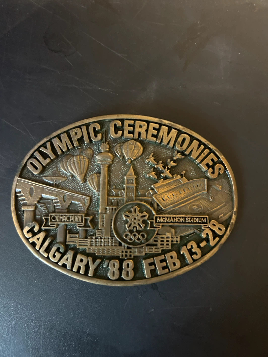 Limited Edition 1988 Calgary Olympic Ceremonies Belt Buckle