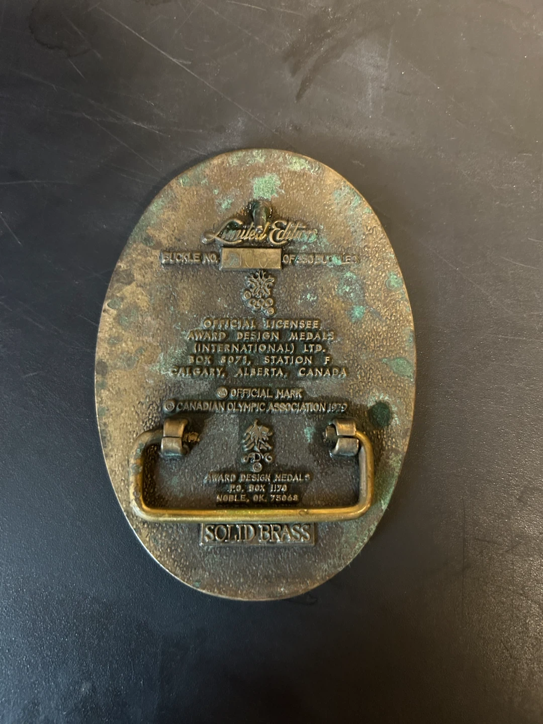 Limited Edition 1988 Calgary Olympic Ceremonies Belt Buckle - photo 2