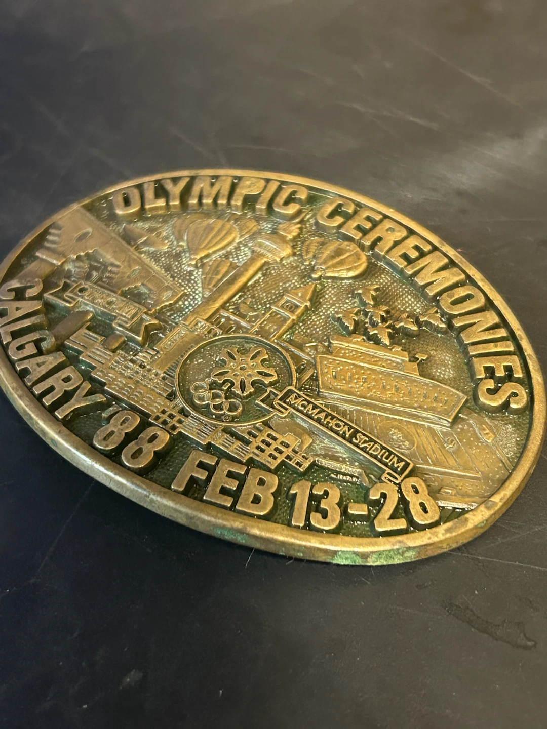 Limited Edition 1988 Calgary Olympic Ceremonies Belt Buckle - photo 4