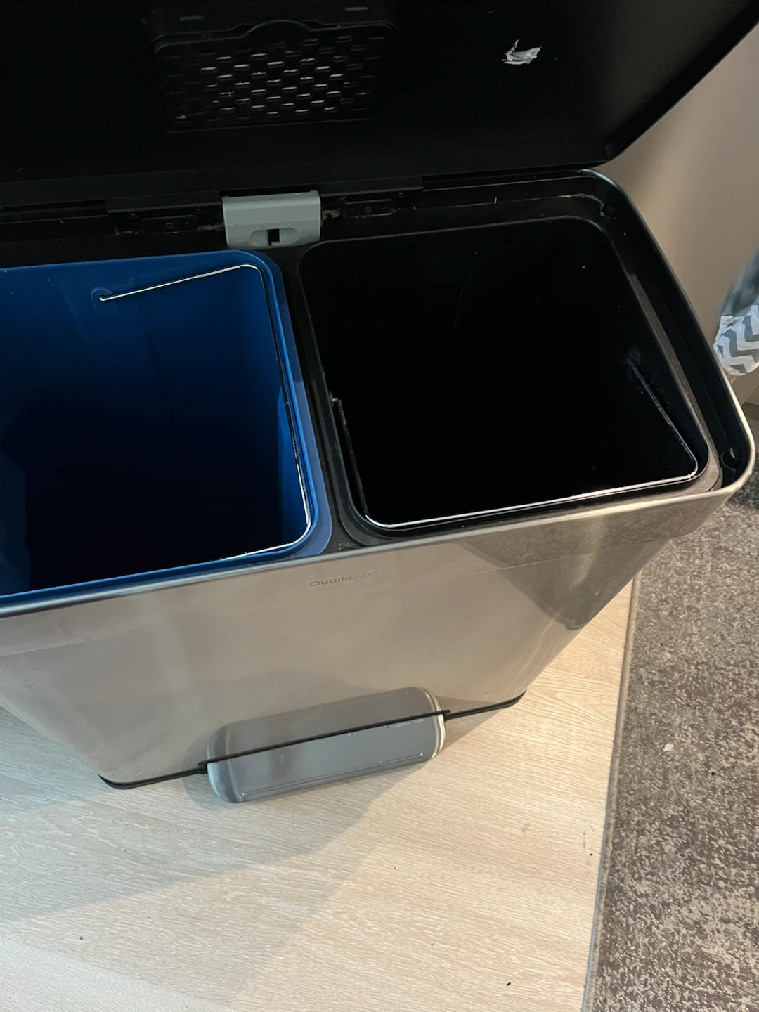 Qualia Zero Dual Compartment Step Trash Can - photo 3