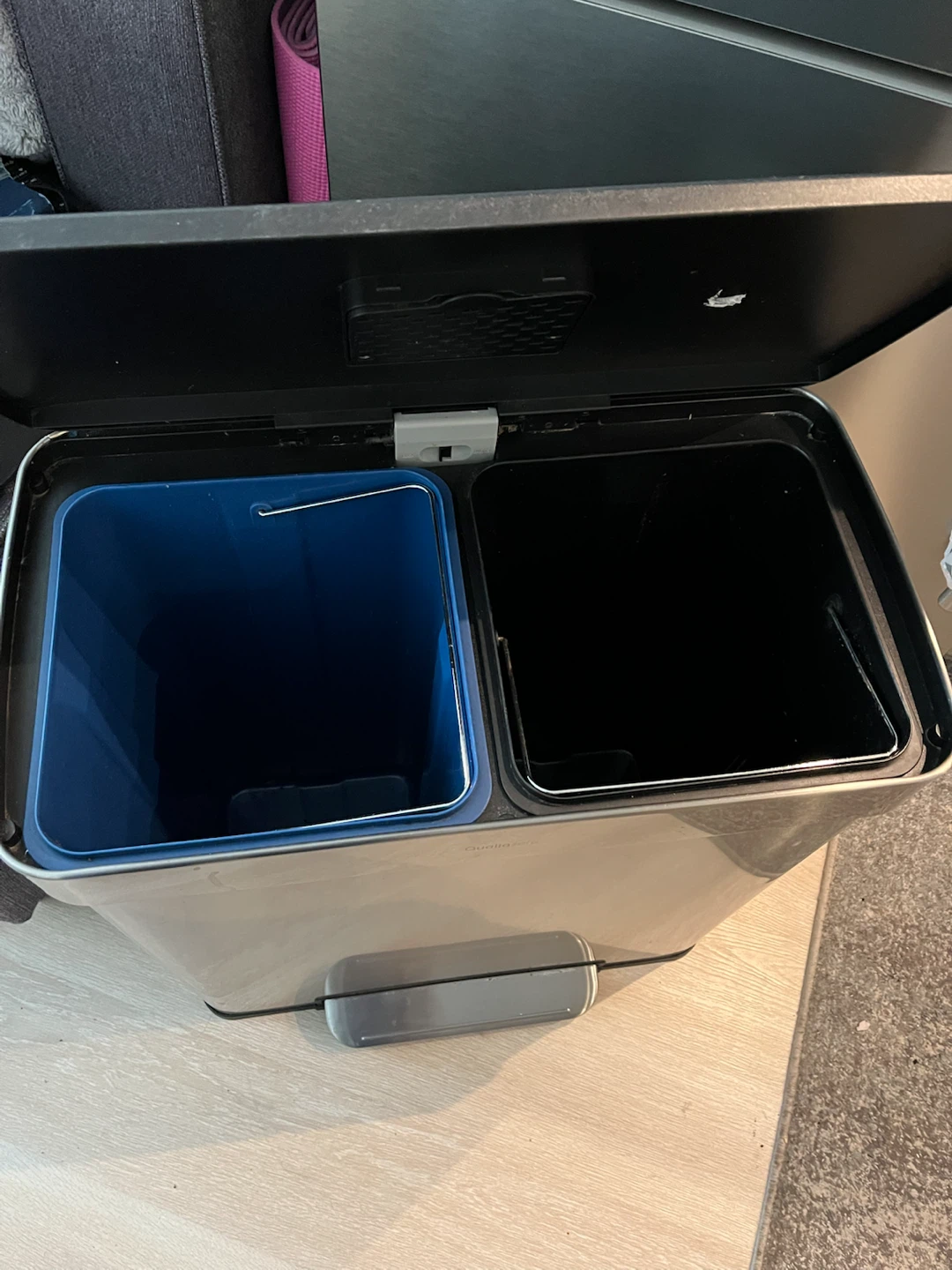 Qualia Zero Dual Compartment Step Trash Can - photo 4
