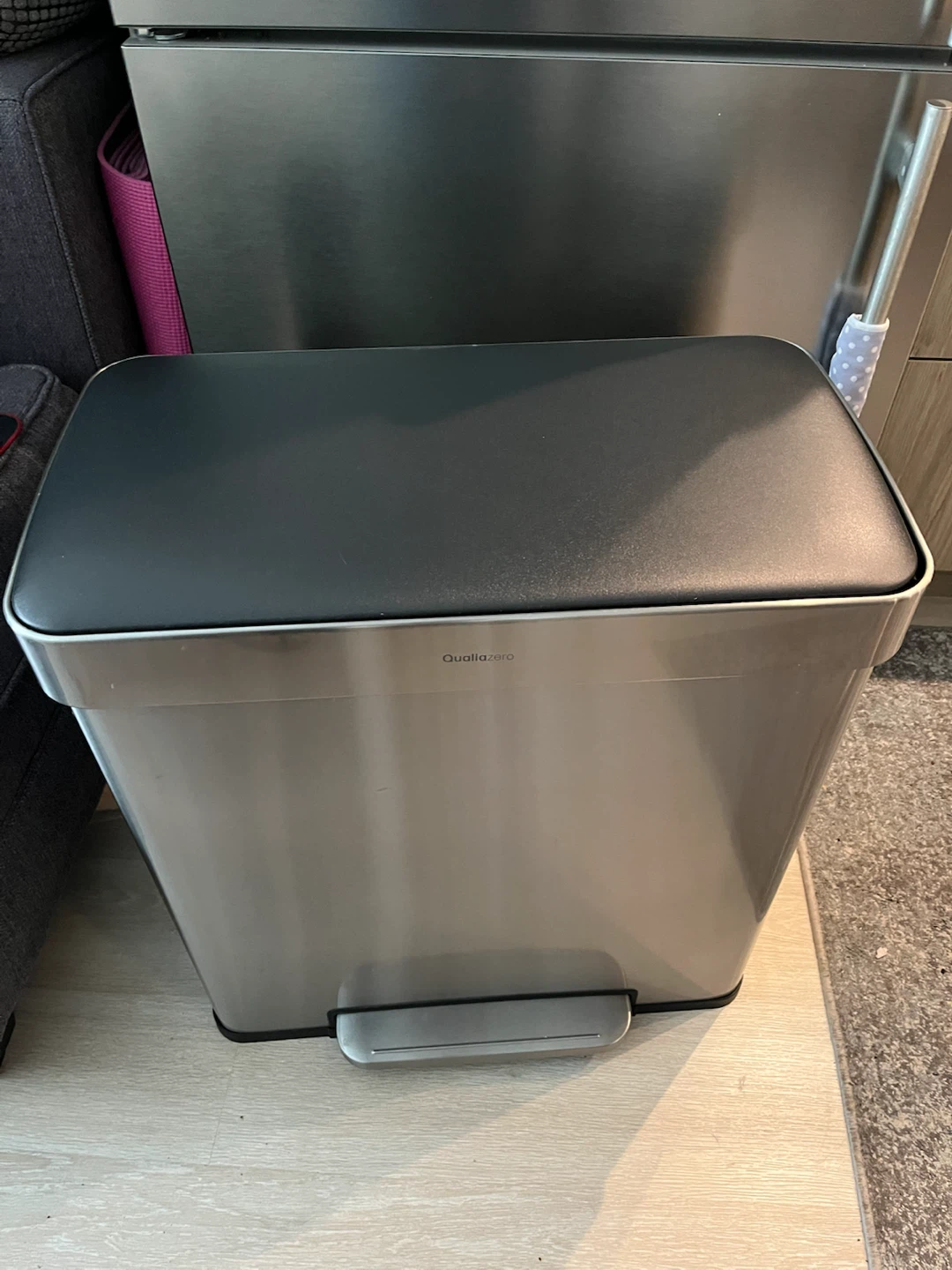 Qualia Zero Dual Compartment Step Trash Can - photo 5