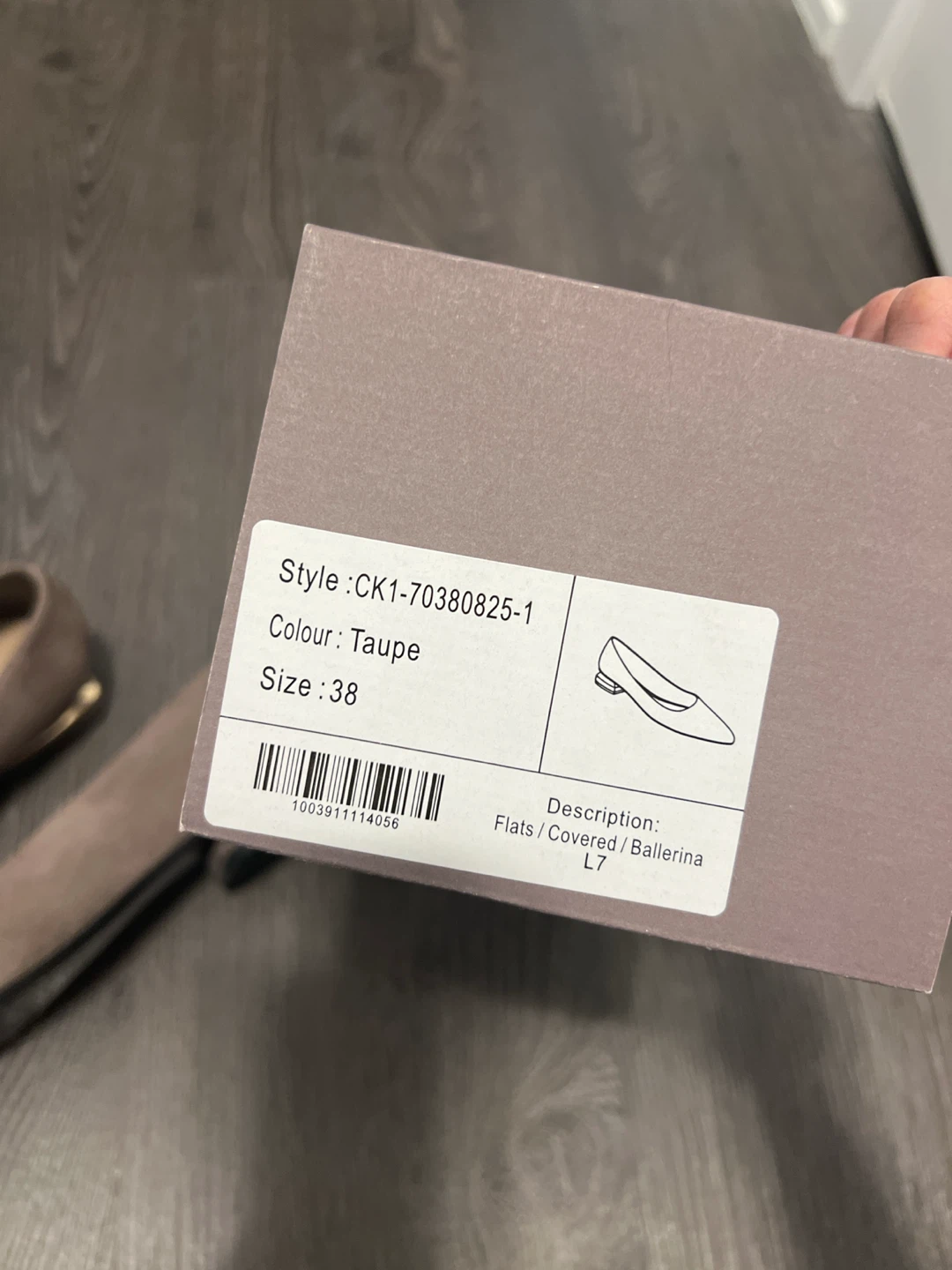 Charles & Keith Taupe Flats - Size 38 - photo 3