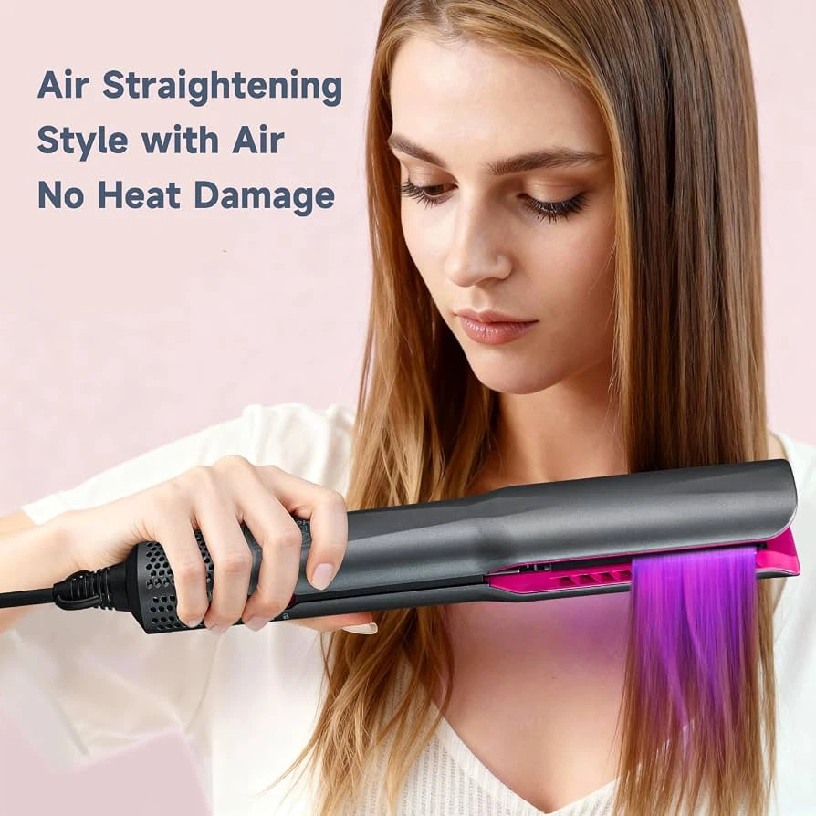 2 in 1 Wet to Dry Air Straightener with High-Speed Ionic Airflow - photo 3