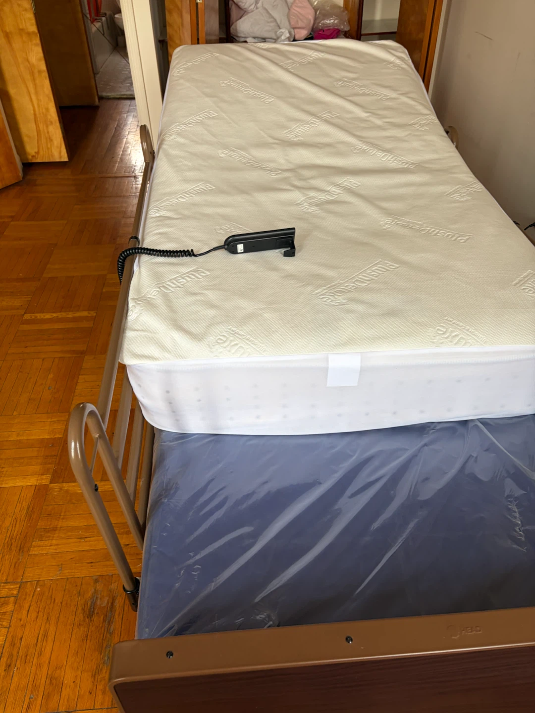 PlushDeluxe Twin Mattress with Hospital Bed Frame