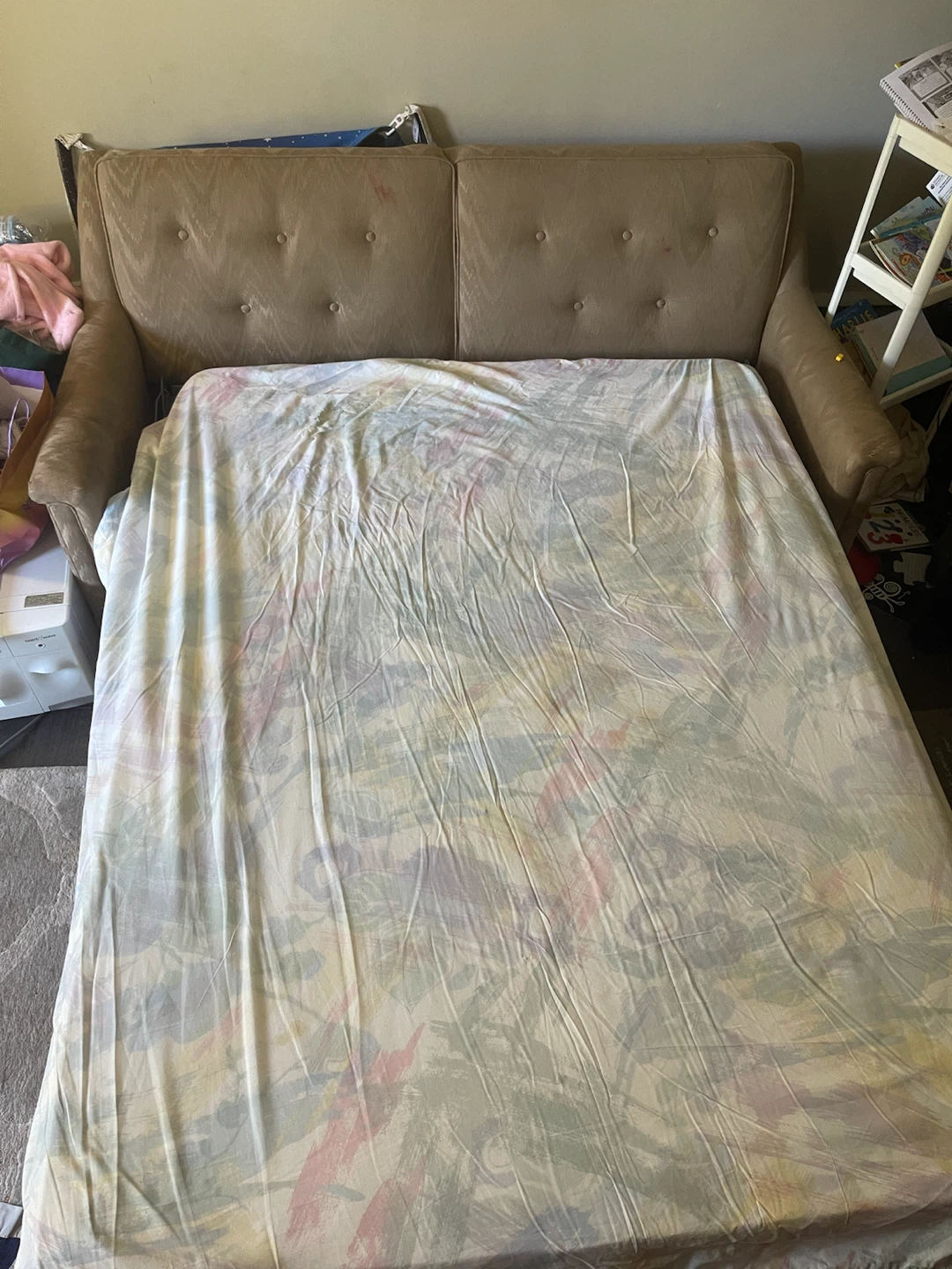 Sofa Bed with Floral Mattress - photo 3