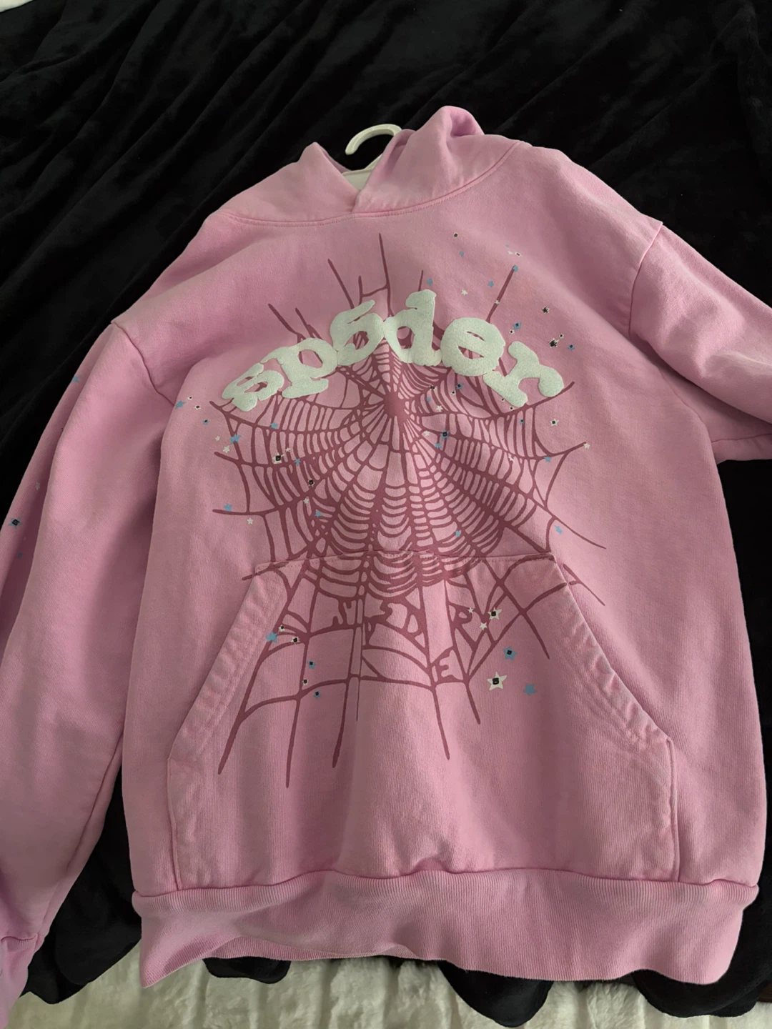 Sp5der Pink Spiderweb Hoodie