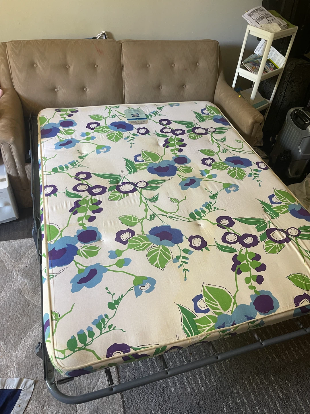 Sofa Bed with Floral Mattress - photo 5
