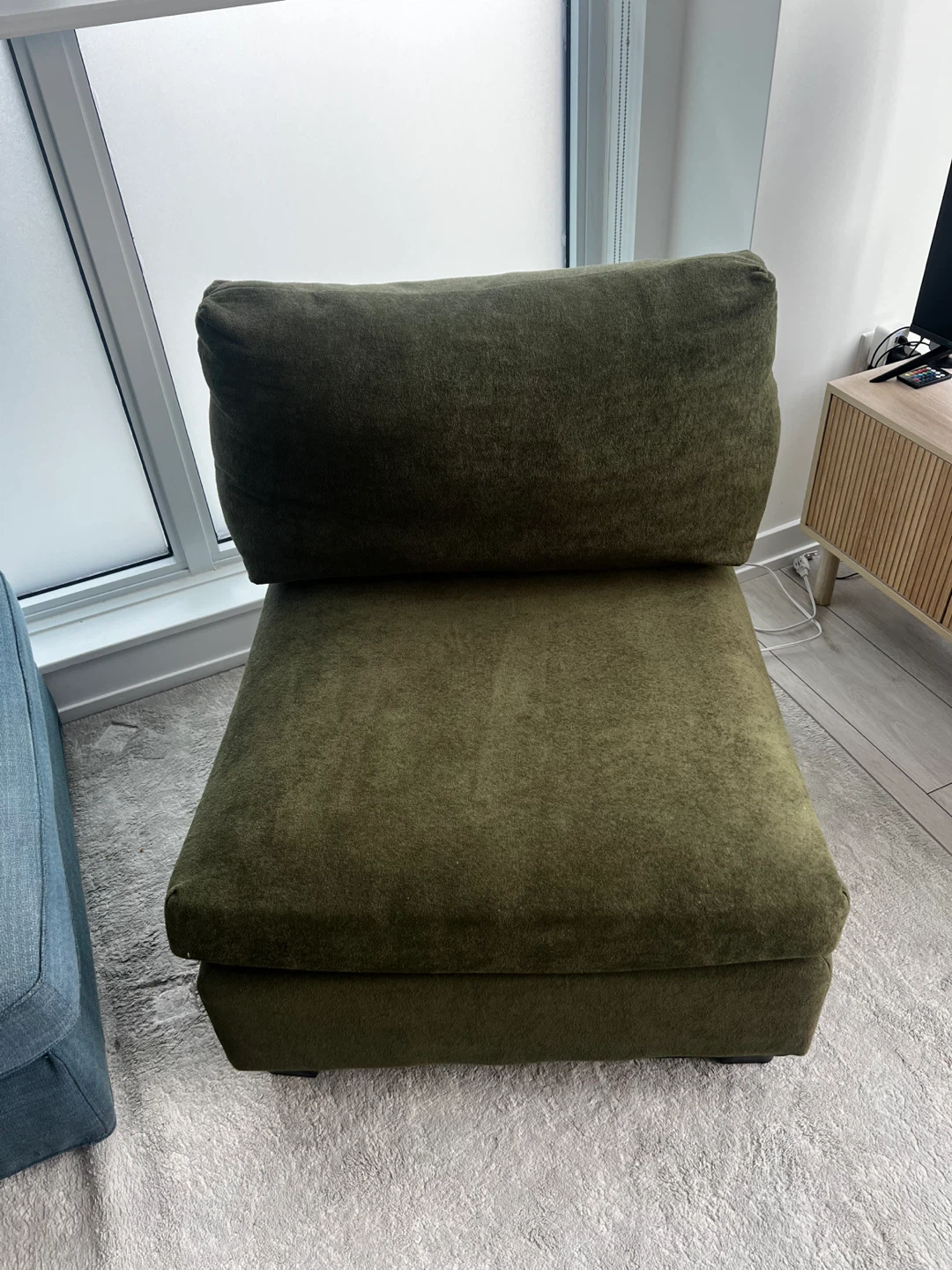Green modular sofa chair