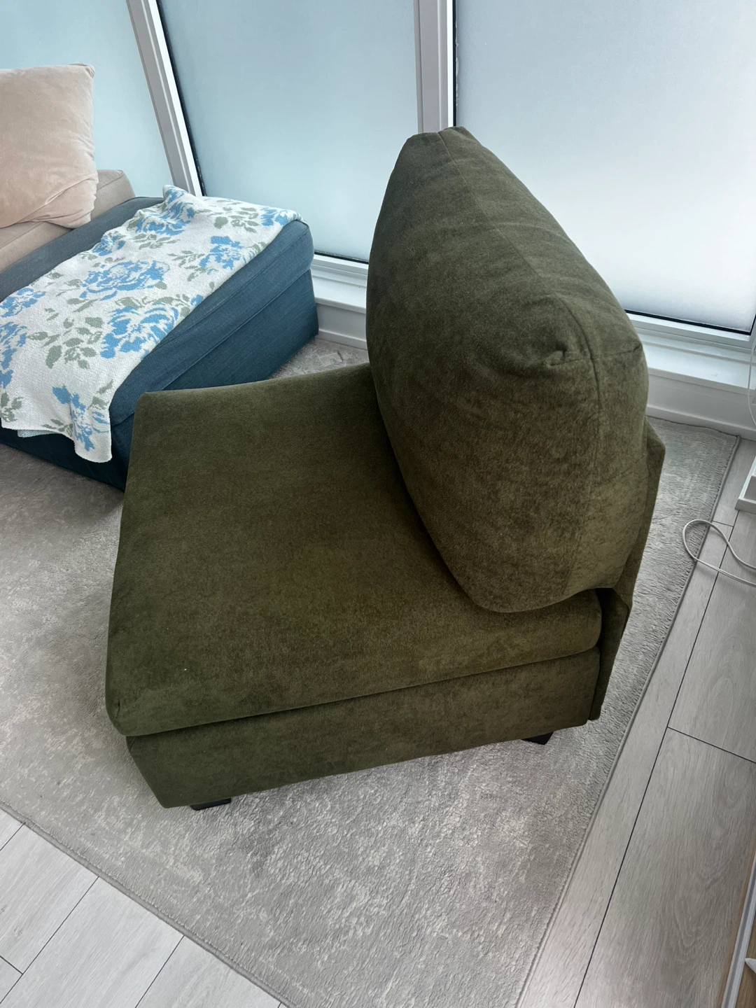 Green modular sofa chair - photo 2