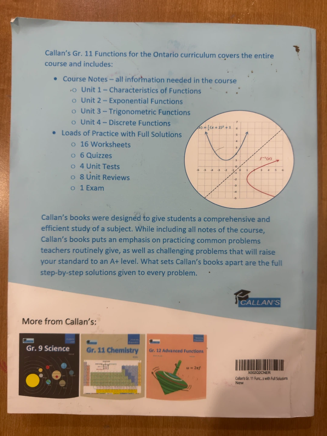 Callan's Gr. 11 Functions Textbook - photo 2