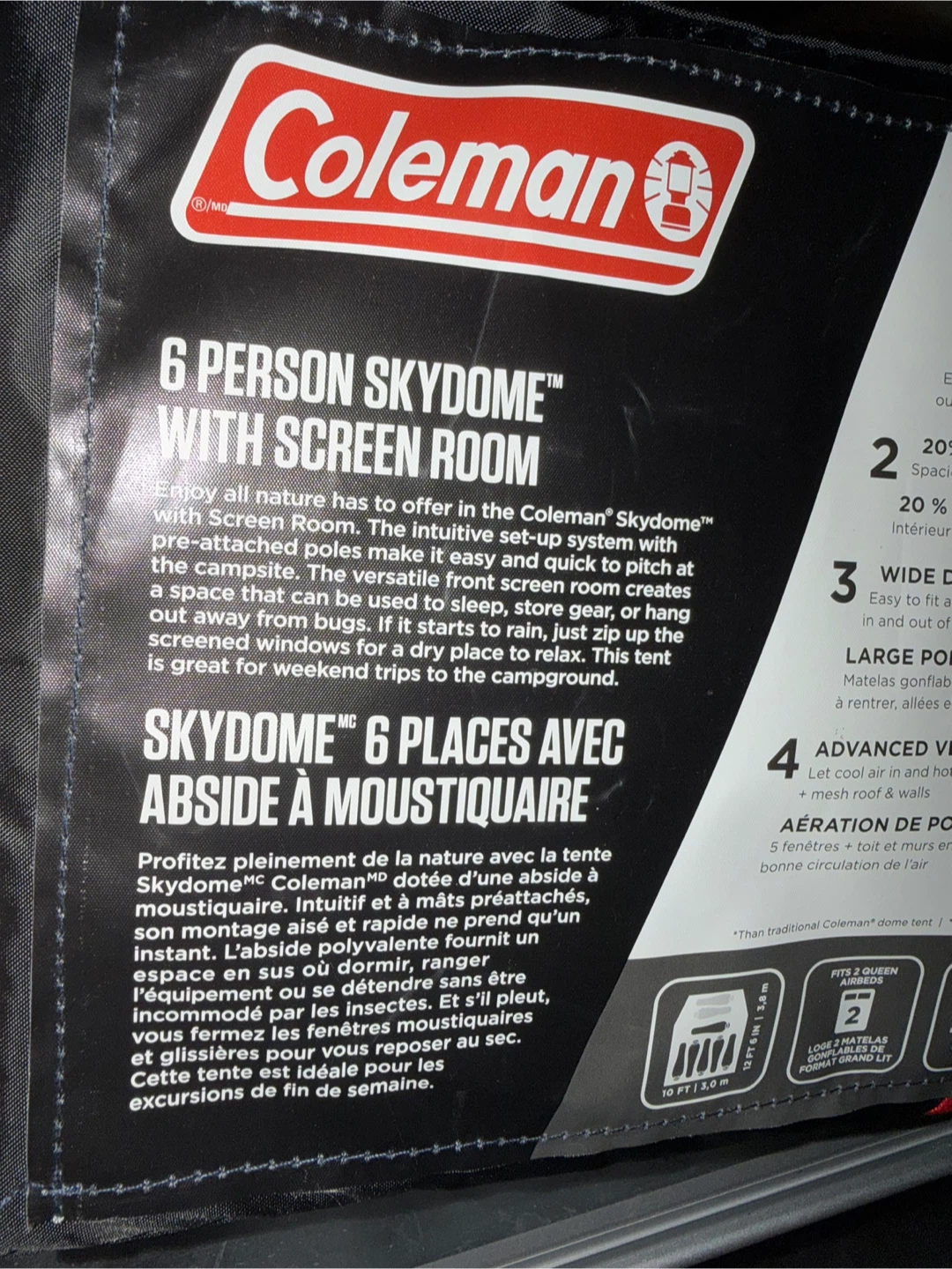 Coleman Skydome 6-Person Tent with Screen Room - photo 2