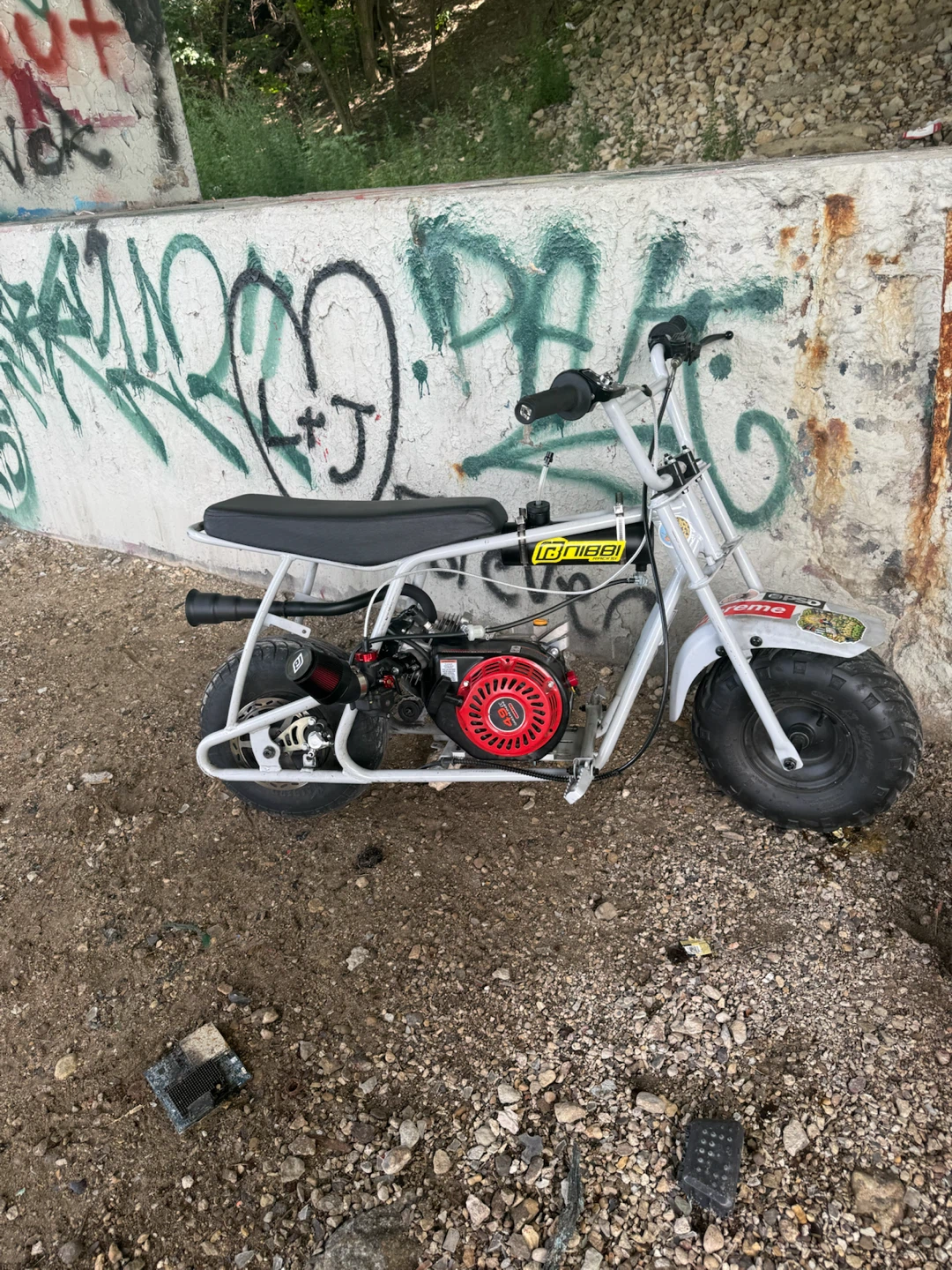 FRP with a ghost 212 swap and nibbi carb and 420 chain