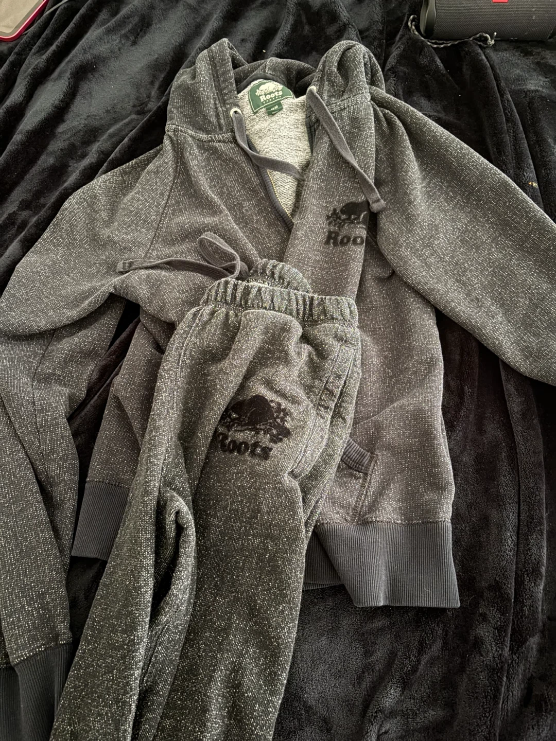 M DARK salt and pepper tracksuit
