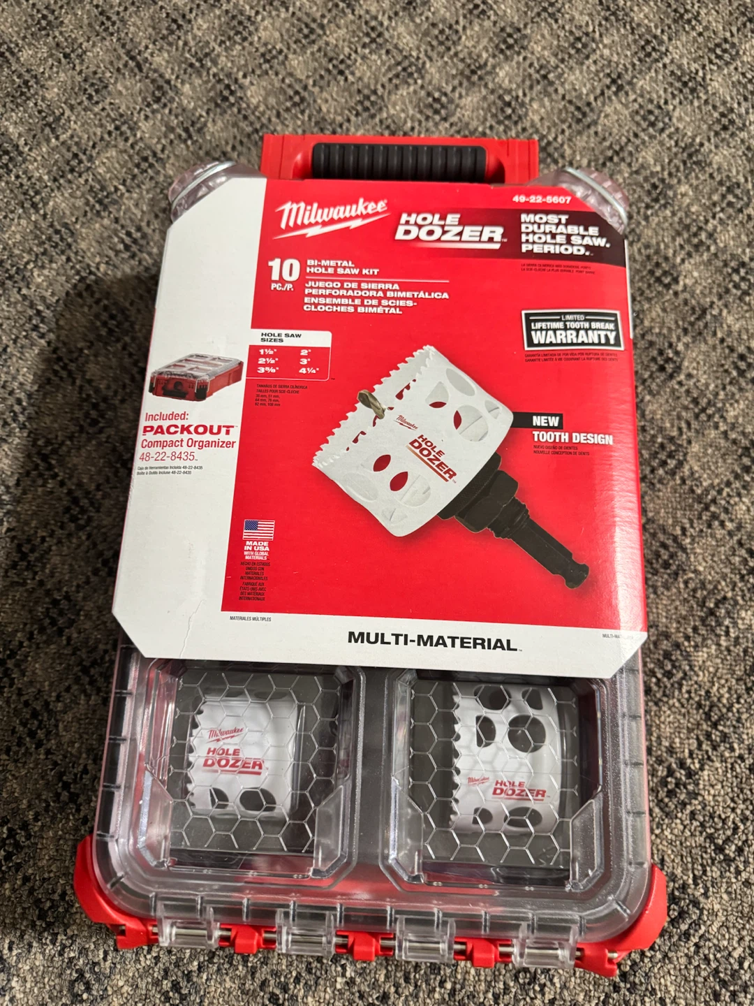 Milwaukee Hole Dozer Hole Saw Kit with PACKOUT Organizer