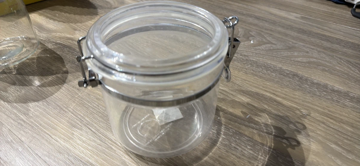 4 Glass Jars with Bamboo Lids and complimentary jars - photo 4