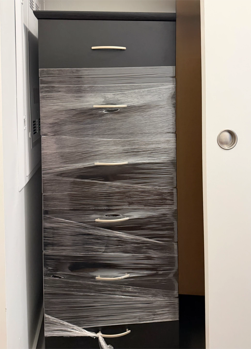 Tall Black 6-Drawer Dresser