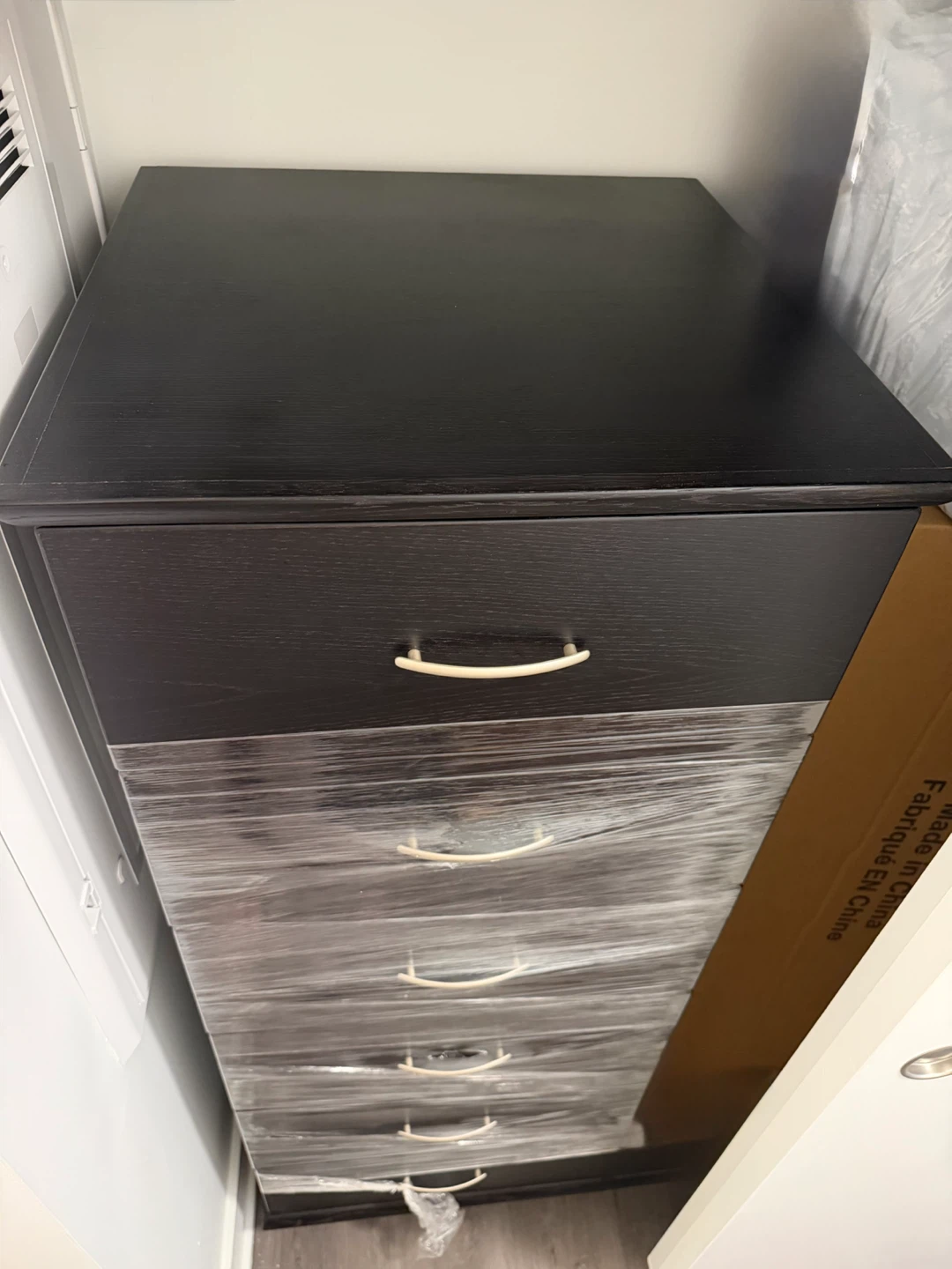 Tall Black 6-Drawer Dresser - photo 2