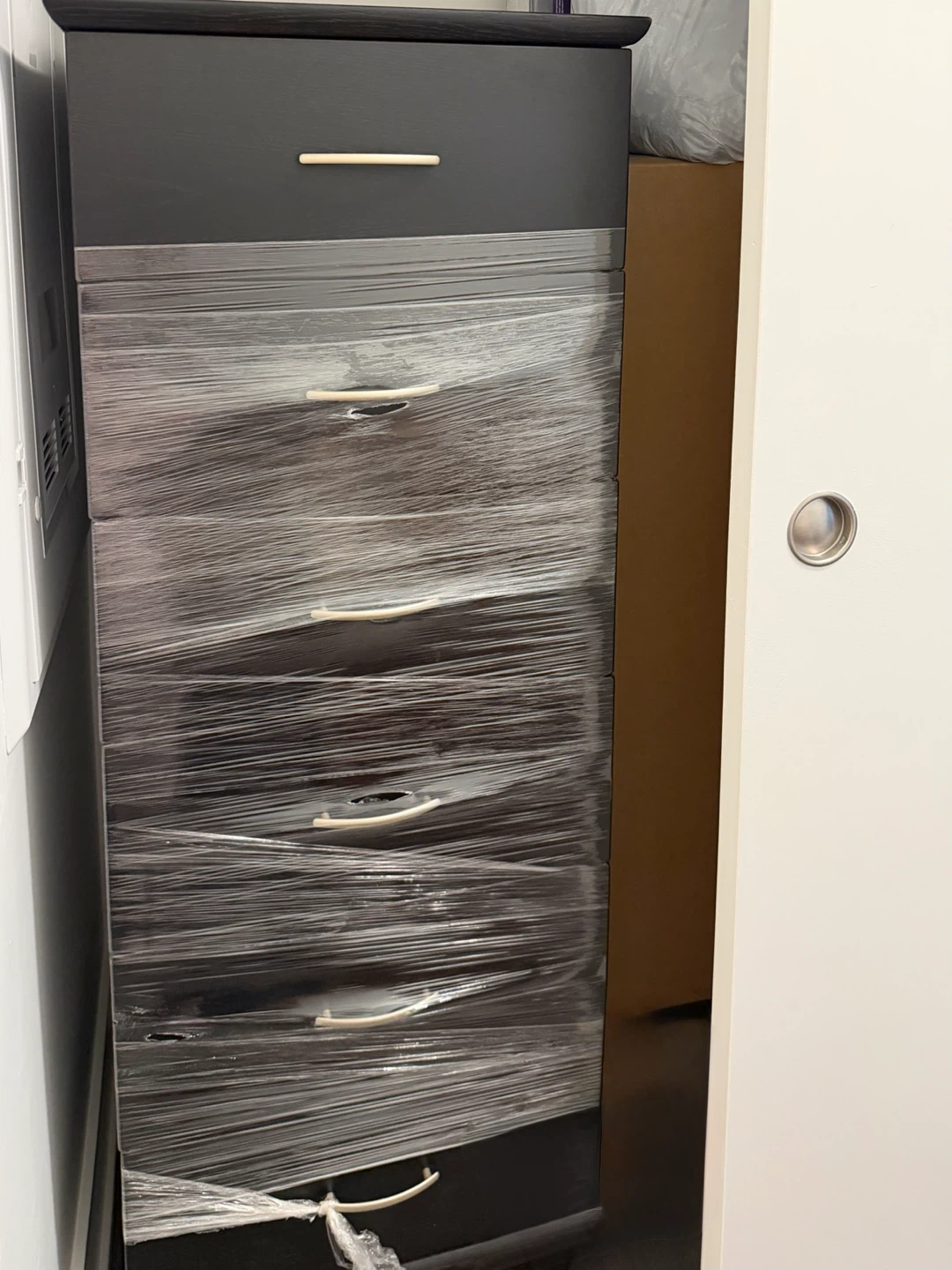 Tall Black 6-Drawer Dresser - photo 3