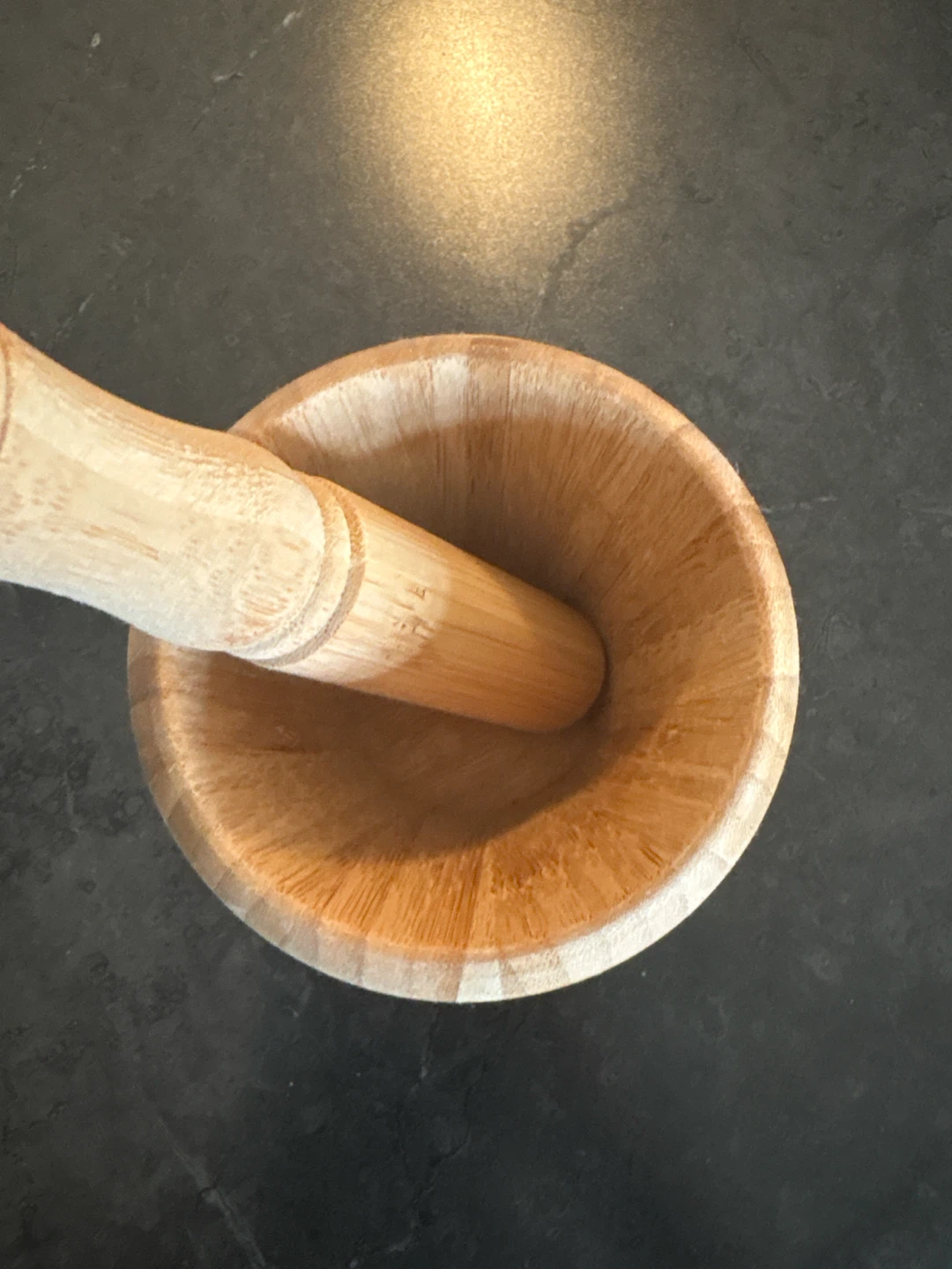Bamboo Mortar and Pestle - photo 3