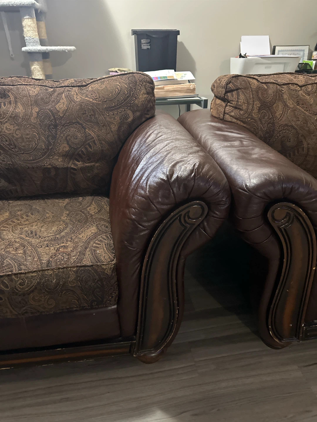 Brown Sofa and Armchair Set - photo 4